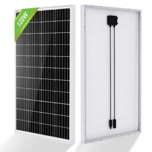 120 Watts Solar Panel 12 Volts Applicable to Motorhome Caravan 12 Volt High-Efficiency Monocrystalline Module PV Charger for RV Battery, Boat, Off Grid Solar System Backup Power...