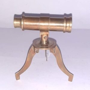 4 Inches Nautical Antique Brass Telescope with Mini Tripod Stand