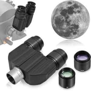 Alstar Stereo Binocular Viewer for Telescopes - Stereoscopic Viewer Offers a Immersive, Almost 3D Viewing Experience, Featuring an Adapted 1.25" Barrel and Two 32mm Plossl...
