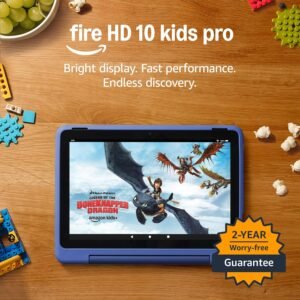 Amazon Fire HD 10 Kids Pro tablet (newest gen)| ages 6–12, long battery life, includes ads-free books, games, apps and videos that children love, 10.1" brilliant screen,...