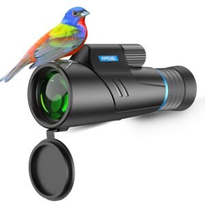 APEXEL 10-20 x 50 Zoom Monocular Telescope, HD for Adults, BAK4/FMC Waterproof Lightweight With Low Night Vision for Hiking Bird Watching Camping Wildlife Animals