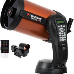 Celestron 11069 NexStar 8SE Computerised Schmidt-Cassegrain Telescope with Advanced GPS, Astroimaging and AutoAlign Features, Black/Orange
