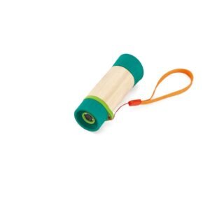 Childrens Telescope, Sustainable Toys, Hape Nature Fun Adjustable Telescope, 8x Zoom, Made From Bamboo. 3 years + Multi-Colour