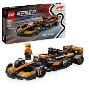 LEGO Speed Champions McLaren F1 Team MCL38 Race Car Toy - Model Kit w/a Collectible Formula 1 Driver Minifigure - Gift for 10+ Year Old Boys, Girls and Adult Motorsport Fans -...