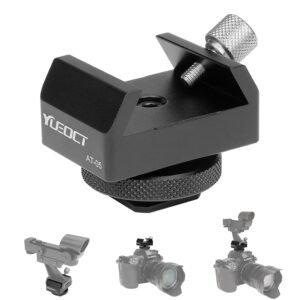Metal Telescope Finderscope Mount Adapter Finder Scope Base Dovetail Bracket with 1/4" Threaded Hole for Video DSLR Mirrorless Camera Flash Hotshoe Coldshoe Hot Cold Shoe Sky...