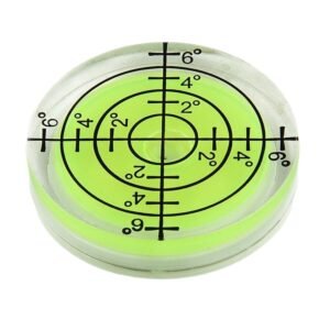 Round Bubble Level | Circular Bullseye Spirit Levels |Mini Bullseye Bubble Level | Round Easy Operation for Measurement Instrument | Degree Marked for Leveling Telescope