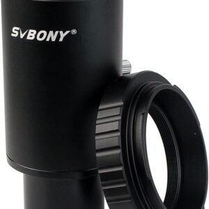 Svbony T Ring Adapter, Telescope Mount Adapter 1.25in T2 T Ring Adapter, All Metal Extension Tube Telescope Camera Adapter Telescope Accessories Compatible with Canon