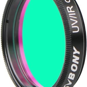 SVBONY Telescope Filter, 1.25" UV IR Cut Block Filter, Blocks Red Ultraviolet, Multi Coated Infra Keep Planetary Images Sharp, for CCD Digital Telescope Astrophotography