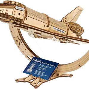 UGEARS NASA Space Shuttle 3D Puzzle – Wooden 3D Puzzles for Adults with Hubble Space Telescope and Tensegrity Stand – Wooden Model Kits for Adults Crafts, Brain Teaser Hobby...