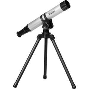 Vivitar VIV-TEL-30300 Portable Telescope with Adjustable Tripod - Silver