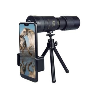 YSJNGF Telephoto 4k 10-300x40mm Monocular Telescope with Stand Adults - Phone Zoom Binoculars for Bird Watching